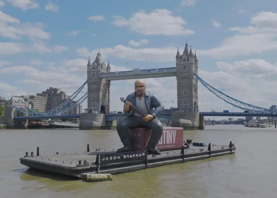 Jason Statham balloon for Mutiny.