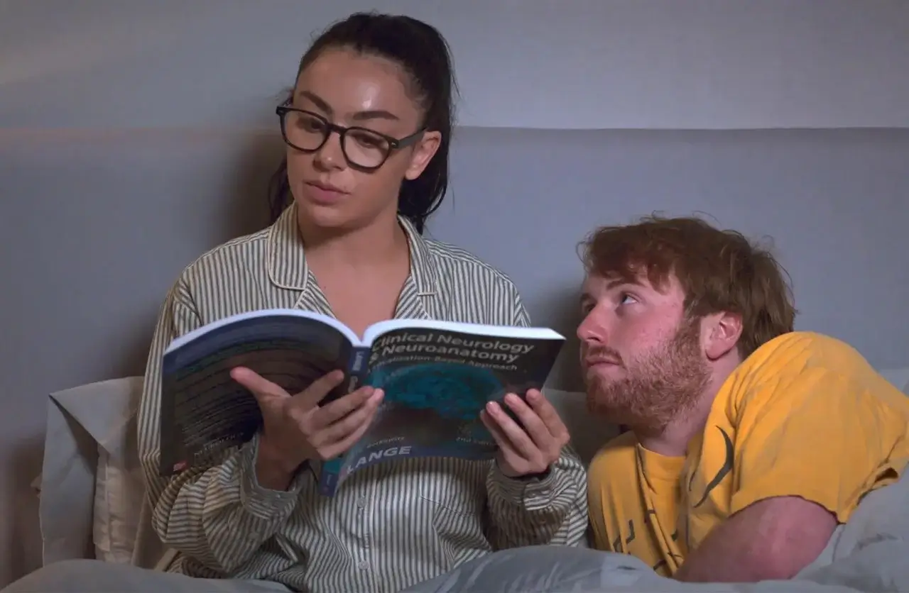 Charli XCX and Cooper Hoffman in I Want Your Sex.