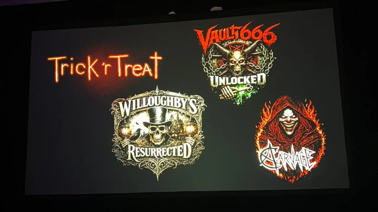 Returning mazes for Fright Fest 2026.