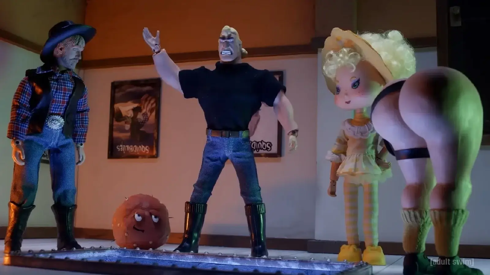 Many characters in the Robot Chicken Adult Swim special