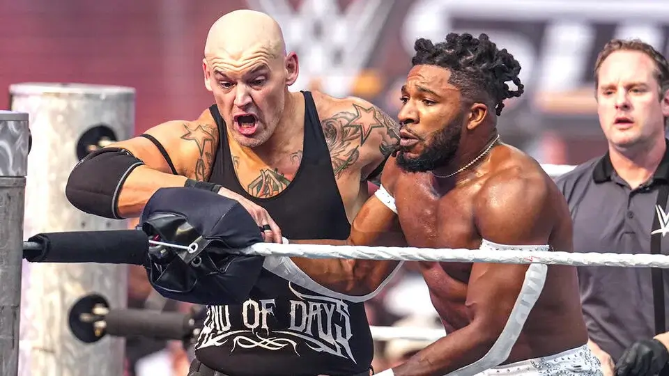 Corbin and Trick go at it.