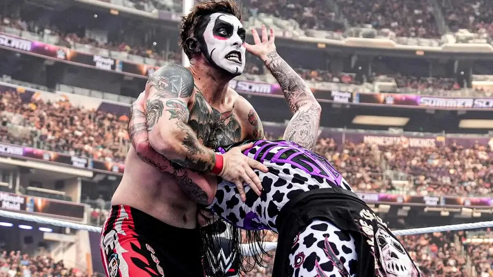 Danhausen curses Dom Mysterio.