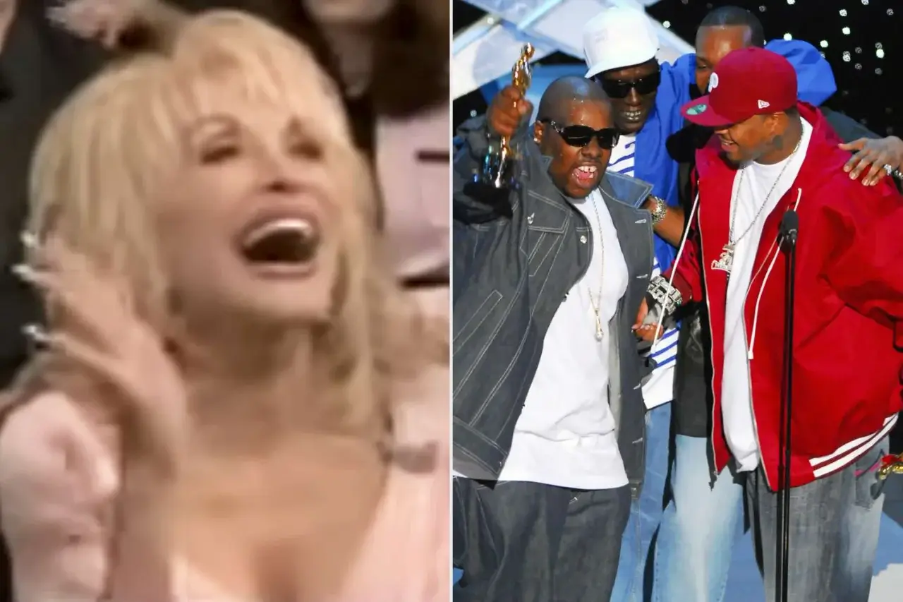 Dolly Parton and Three 6 Mafia at the Oscars.
