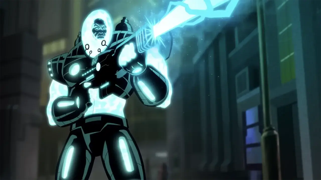 Mad Hatter and Mister Freeze in 'Batman: Knightfall Part 1: Knightfall.' Warner Bros. Animation