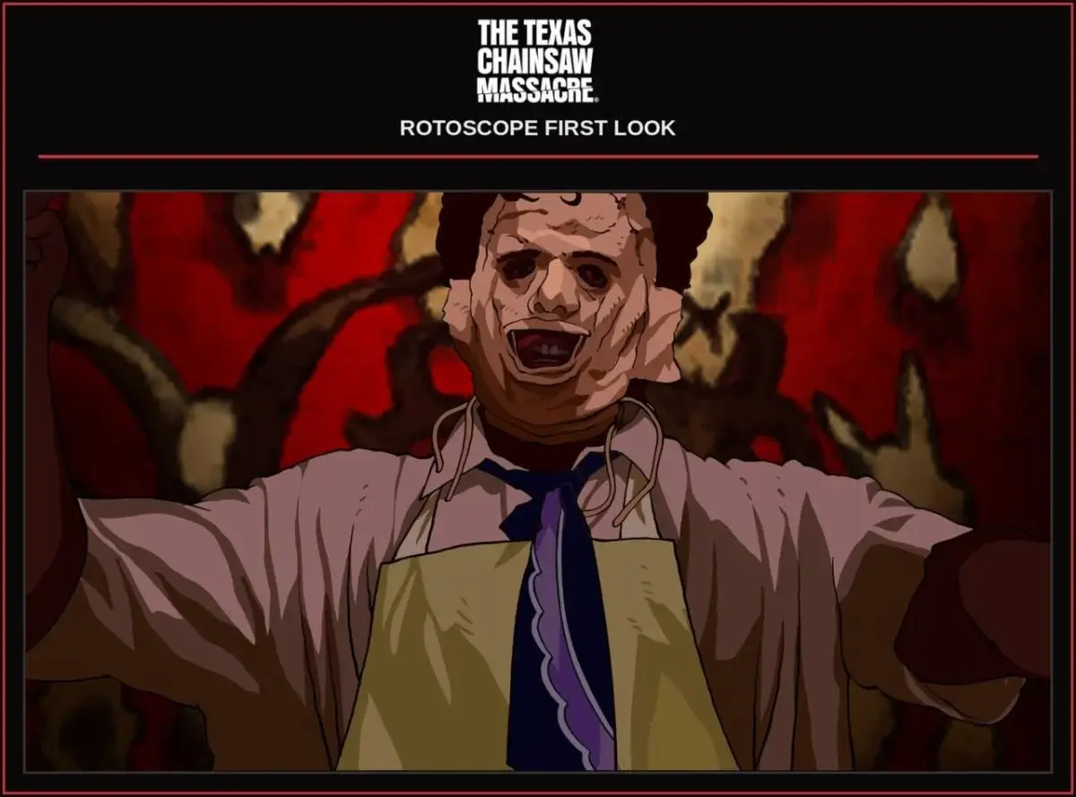 The rotoscoped look for The Texas Chain Saw Massacre.