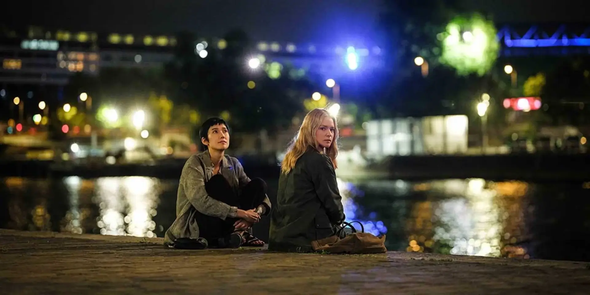two people sitting