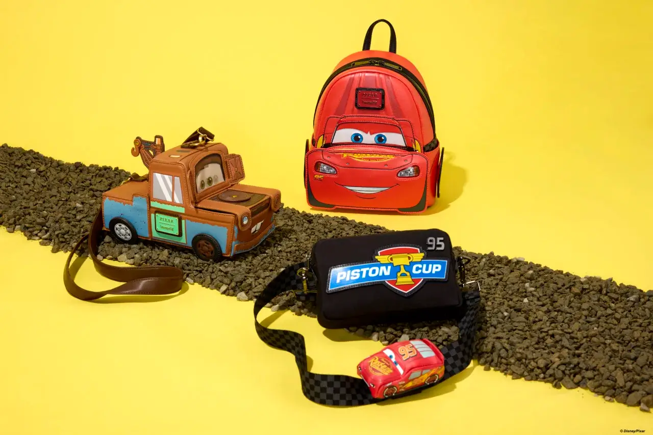 Cars 20th Anniversary Piston Cup Sling Crossbody Bag with Coin Bag