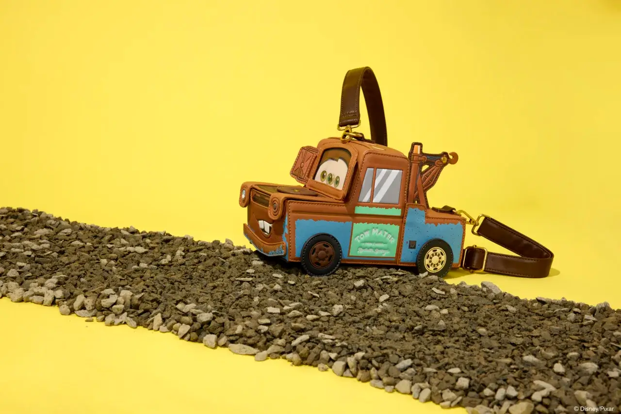 Cars 20th Anniversary Tow Mater Figural Crossbody Bag