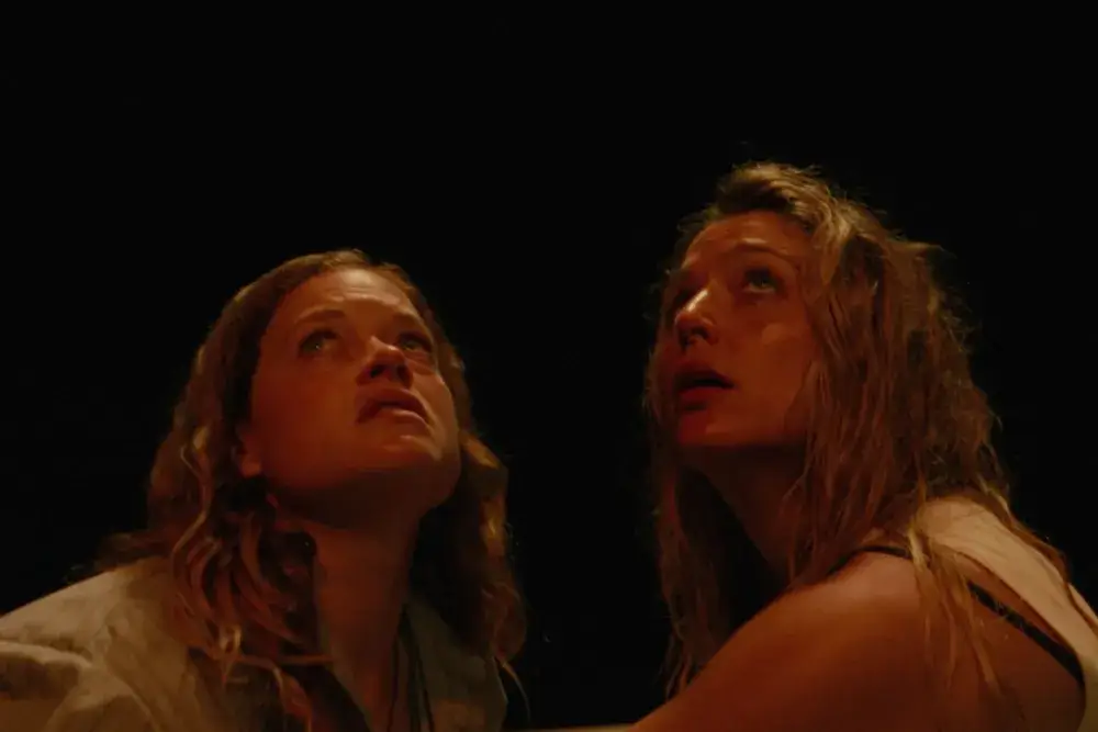Jane Levy and Jessica Rothe in River.