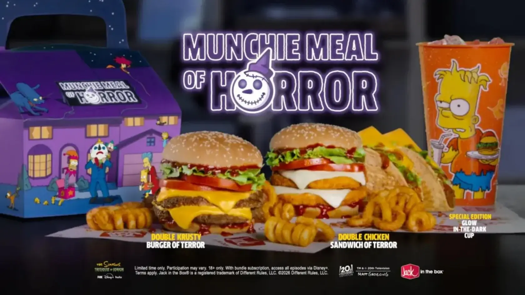 Jack in the Box munchie meal for The Simpsons.