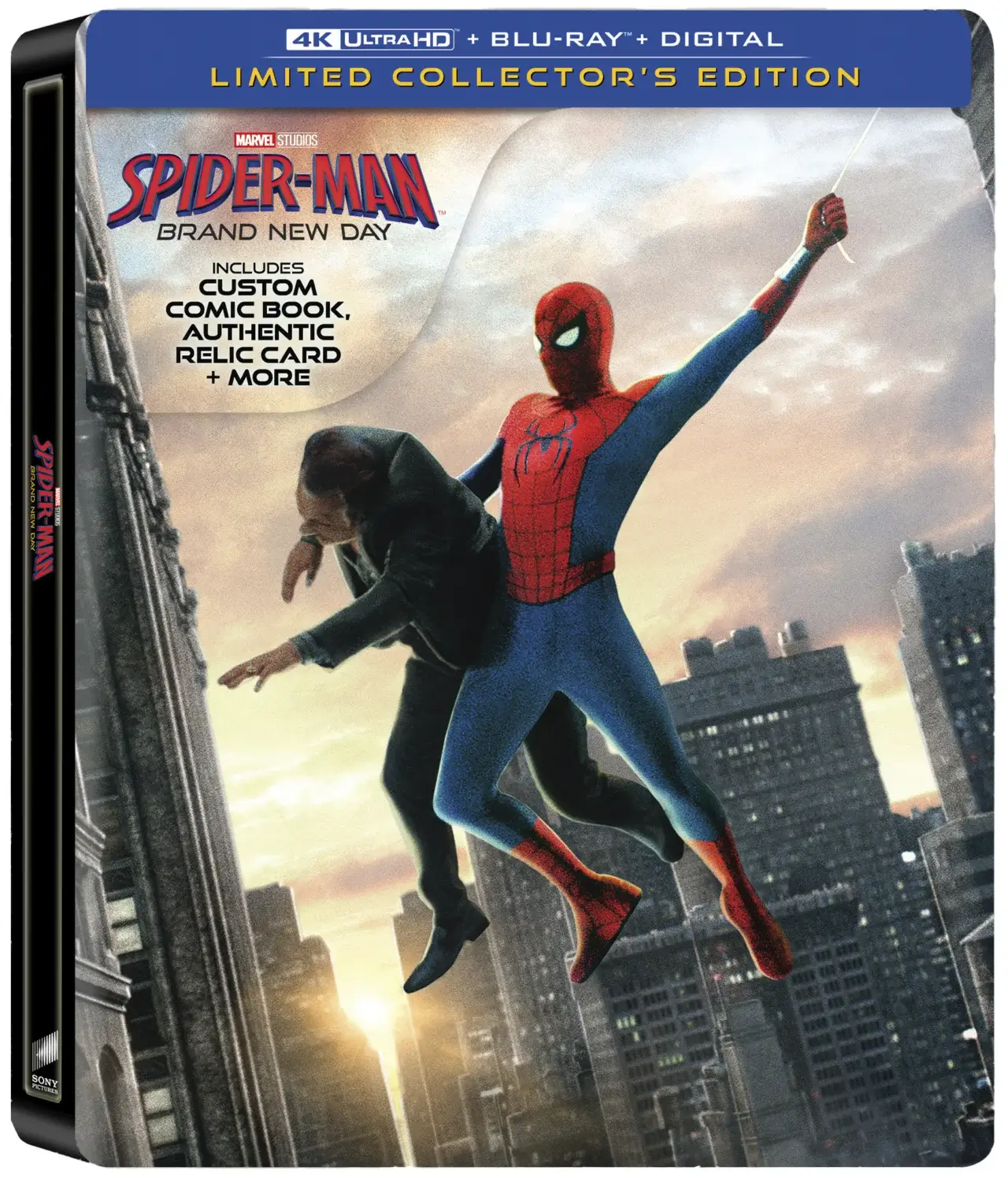 Spider-Man: Brand New Day Limited Collector's Edition steelbook cover.