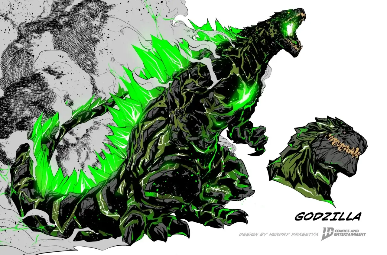 Godzilla new design by Hendry Prasetya