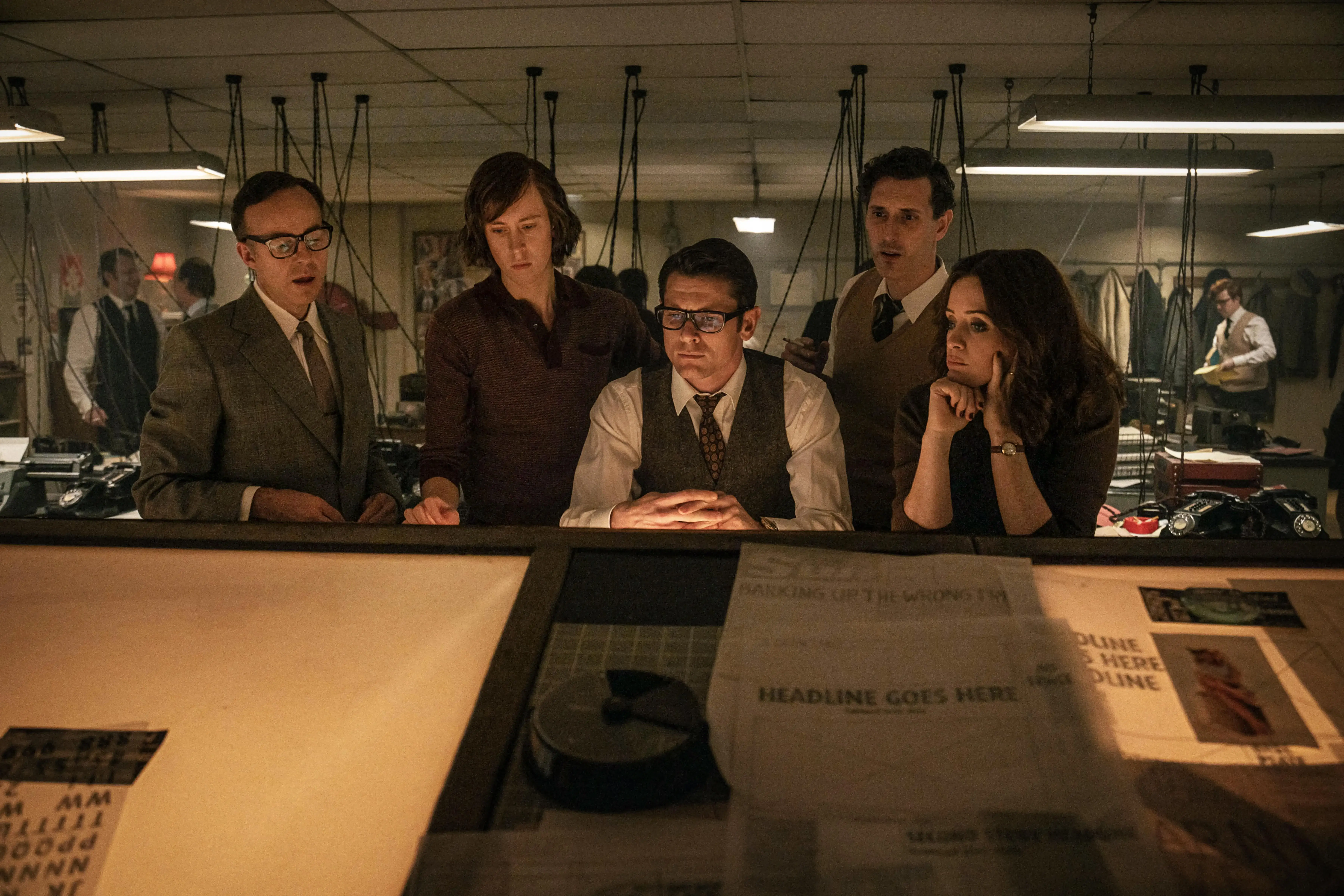 Patrick Kennedy, Claire Foy, and Blake Harrison in Ink (2026)