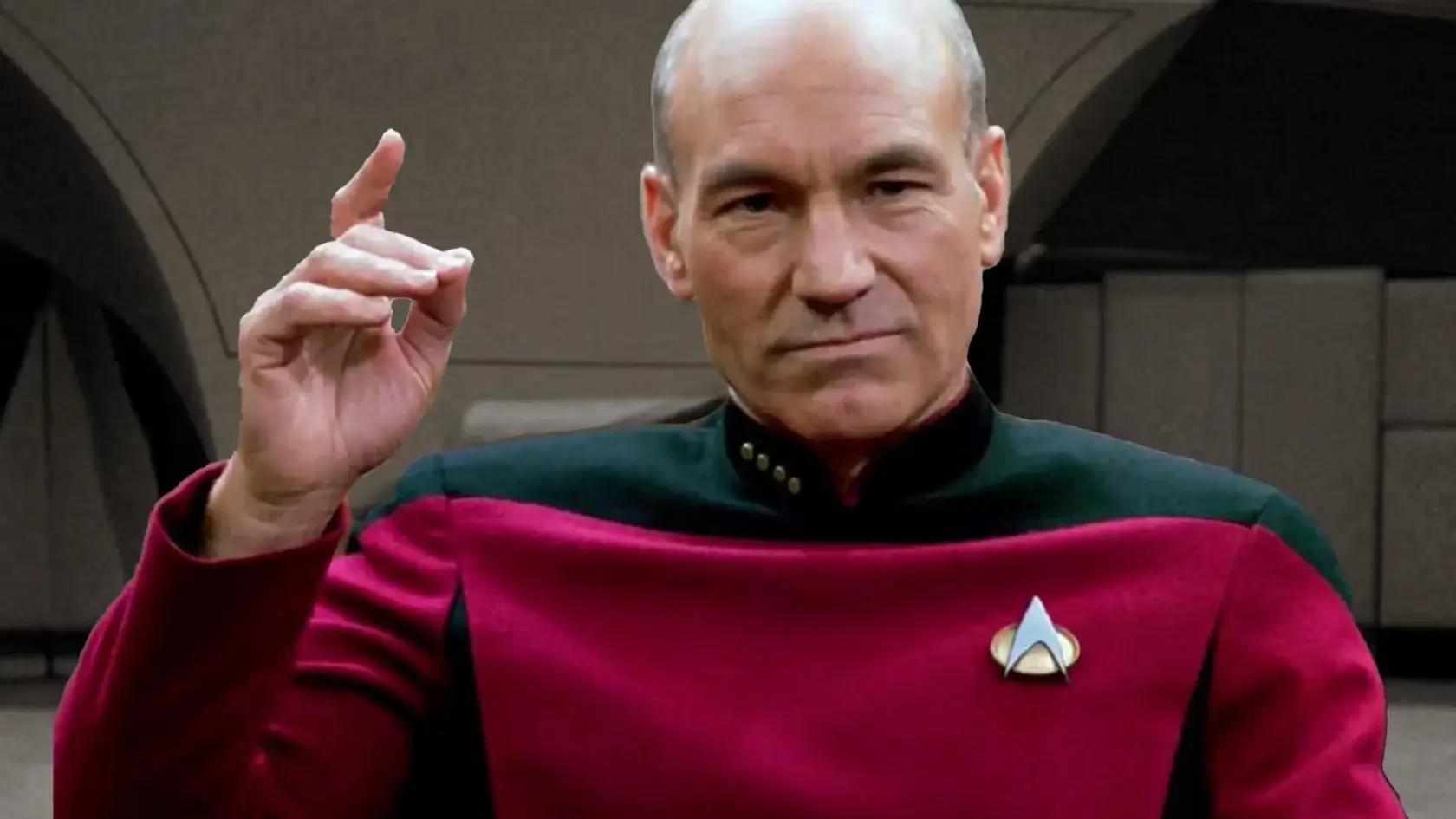 Picard from Star Trek.