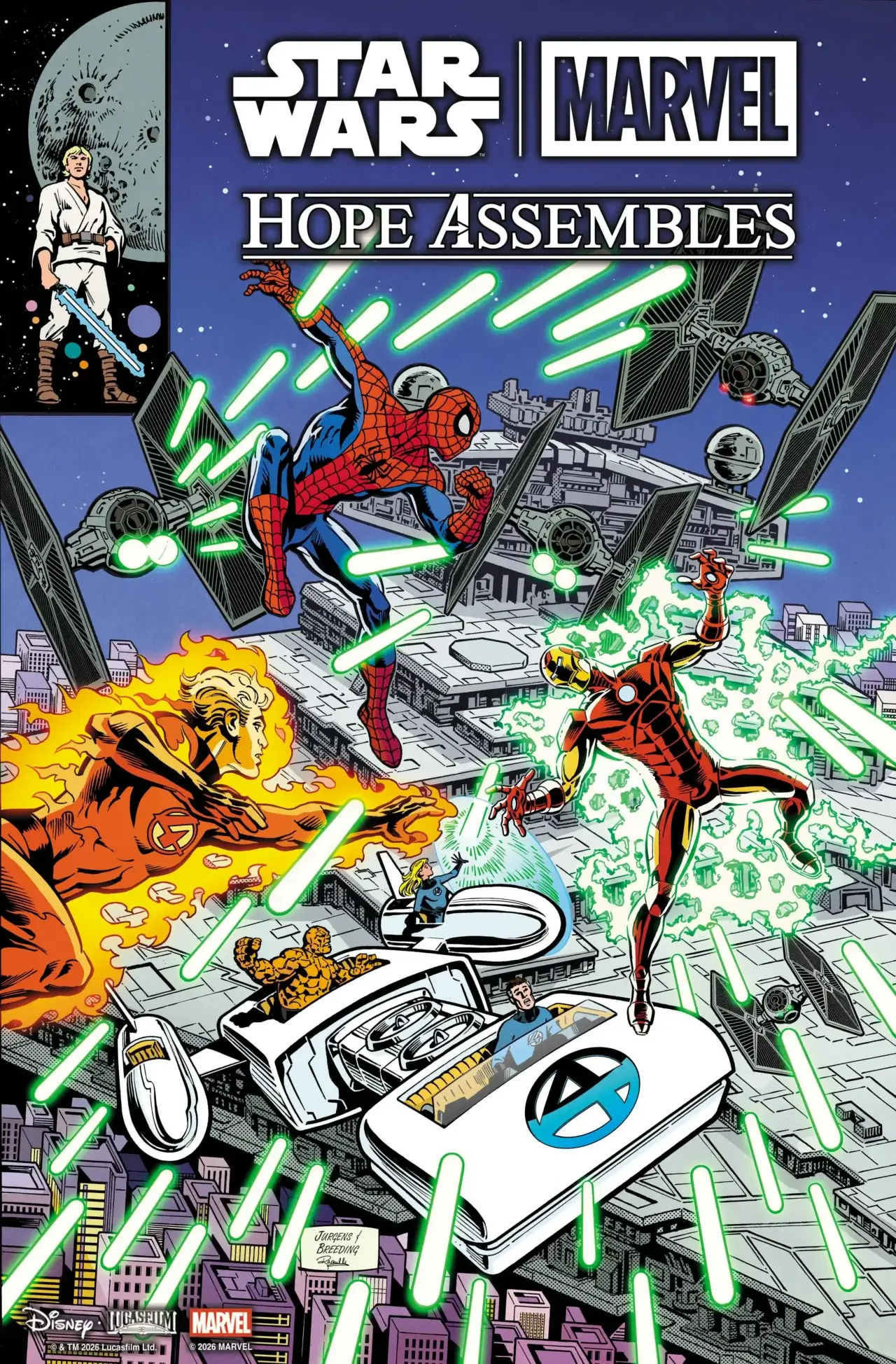 STAR WARS | MARVEL: HOPE ASSEMBLES #1 Cover F by DAN JURGENS (Retro Variant)