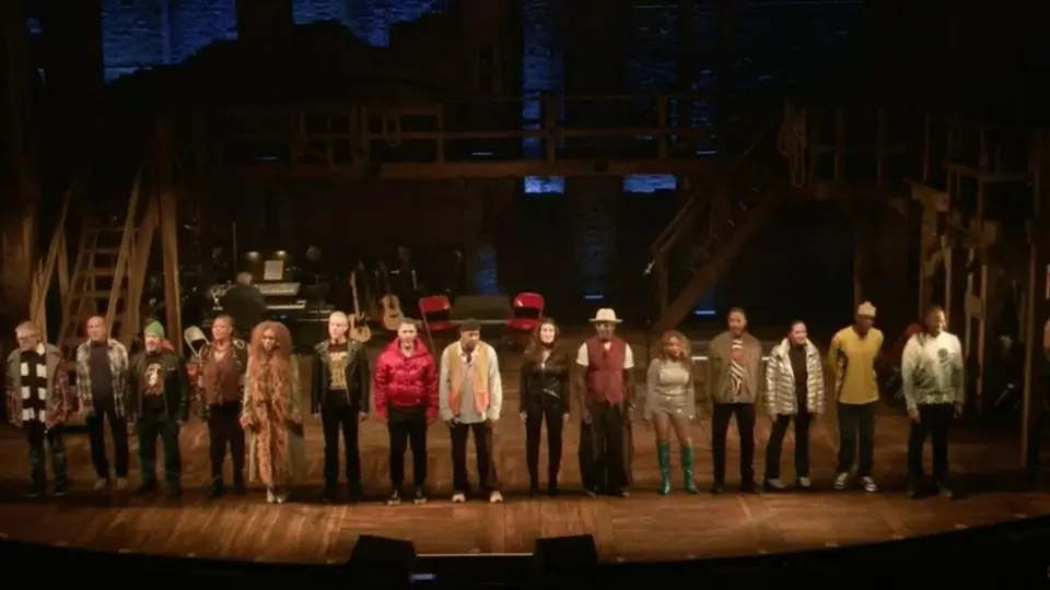 people standing on a stage