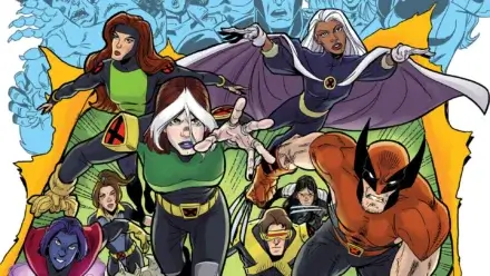 Superheroes running