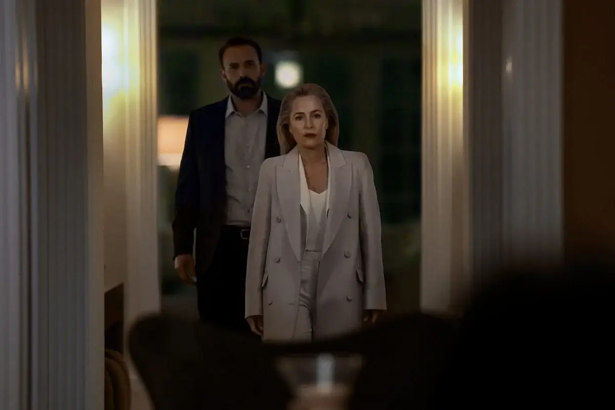 Ben Affleck and Gillian Anderson in Animals.