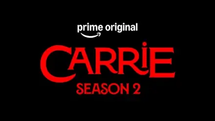 Red words that say "Carrie season 2"