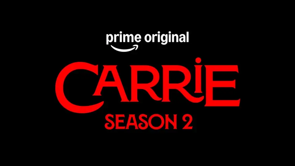 Red words that say "Carrie season 2"