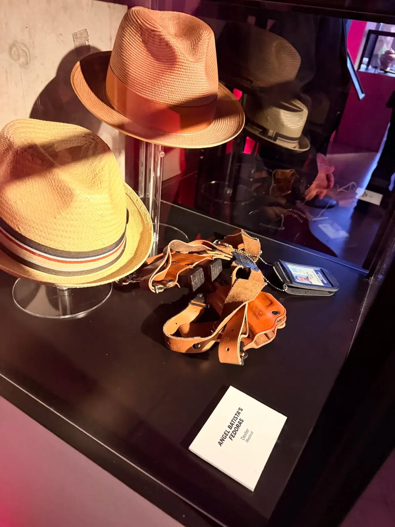Fedoras on display