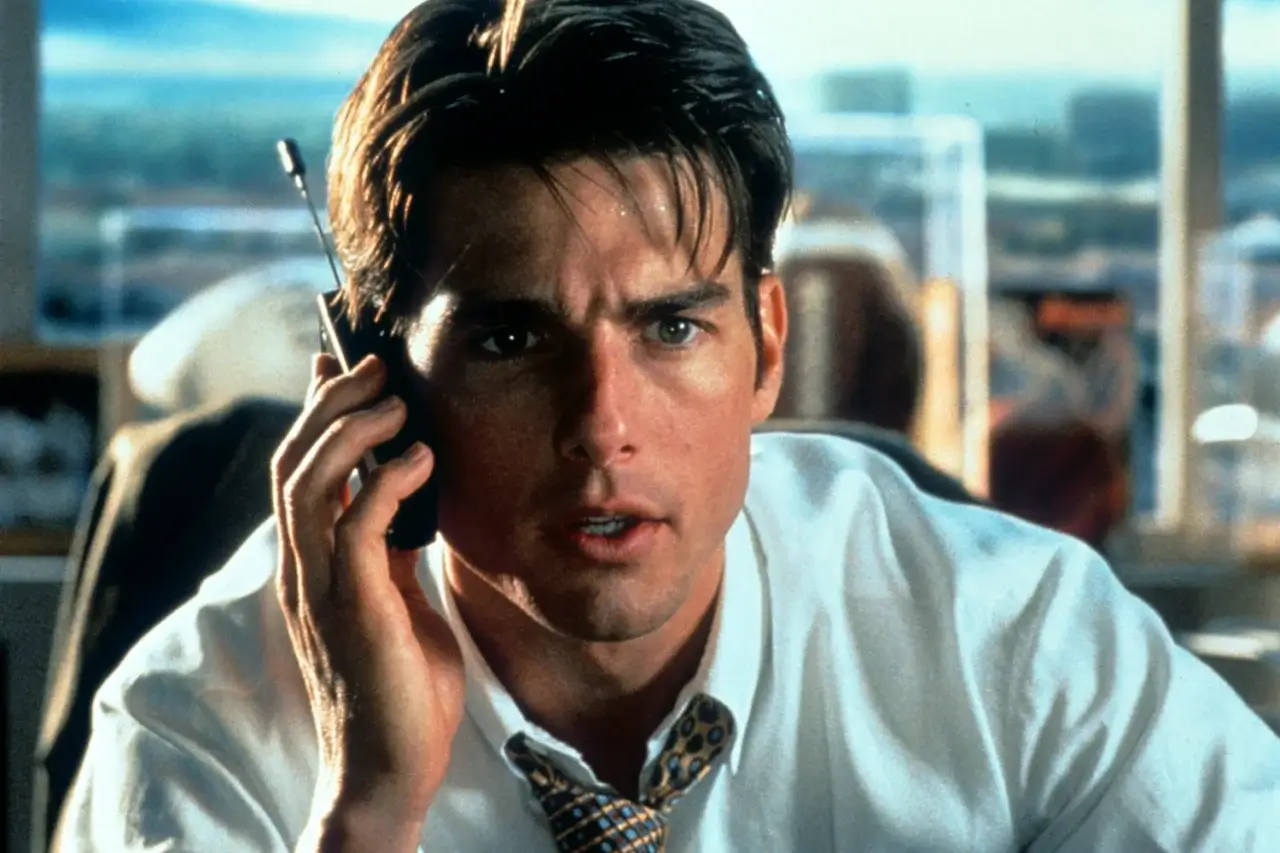 Tom Cruise in Jerry Maguire. 