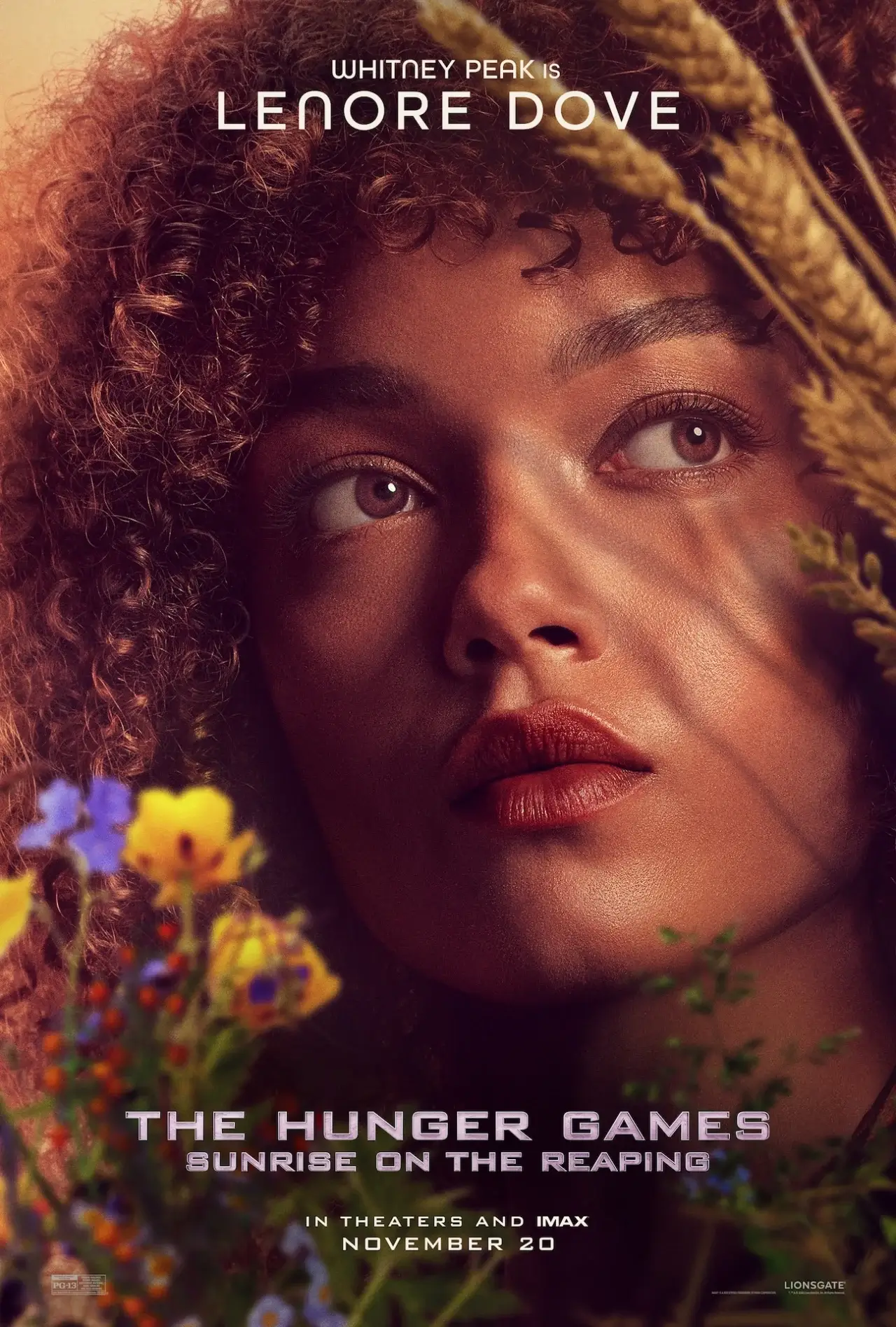 Girl in flowers.