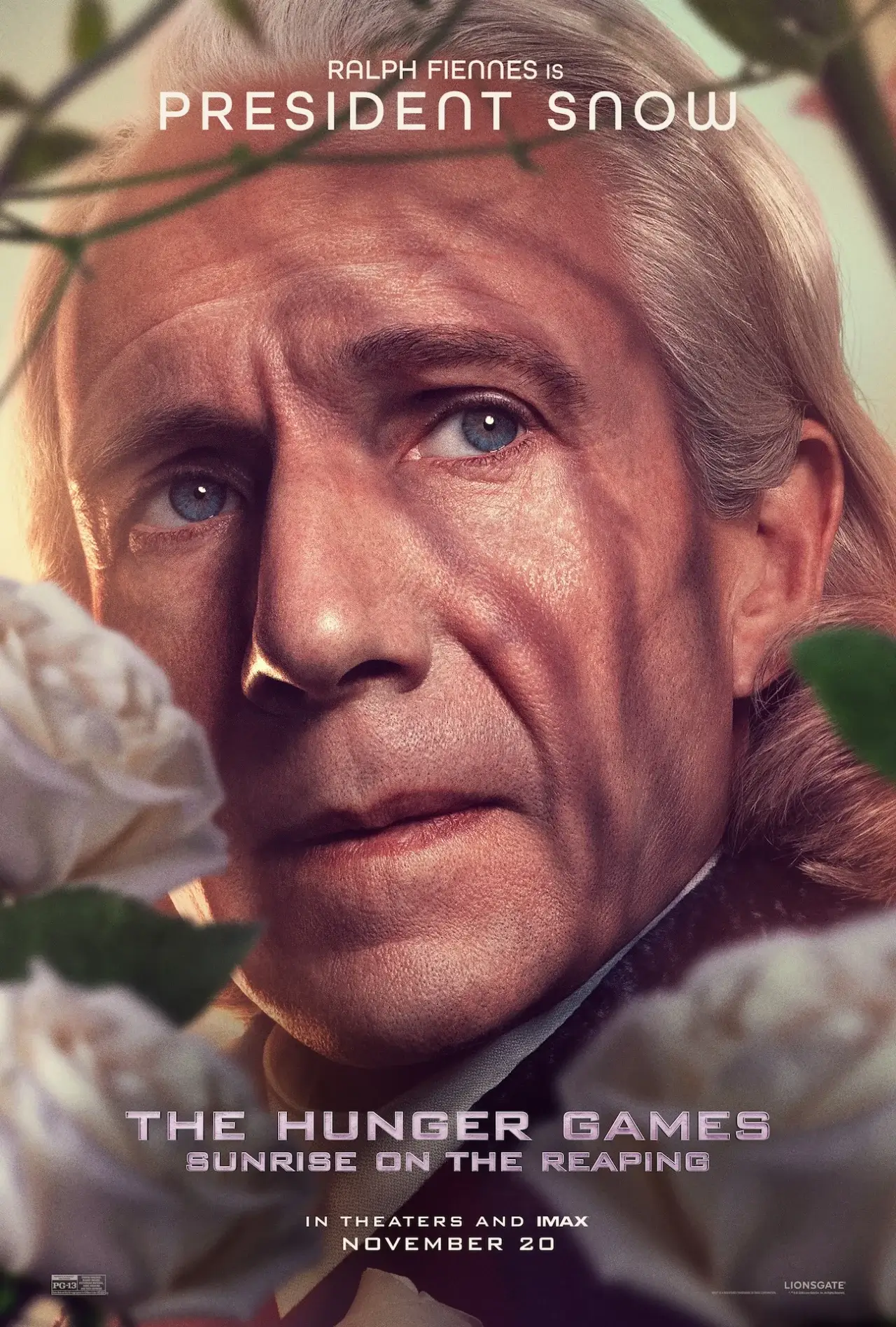 Man in flowers.